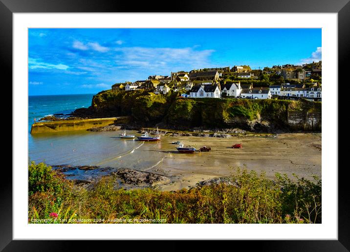 Tide’s Out at Port Isaac Framed Mounted Print by Ian Donaldson