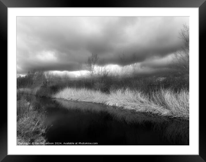 Ashby Canal Framed Mounted Print by Ian Donaldson