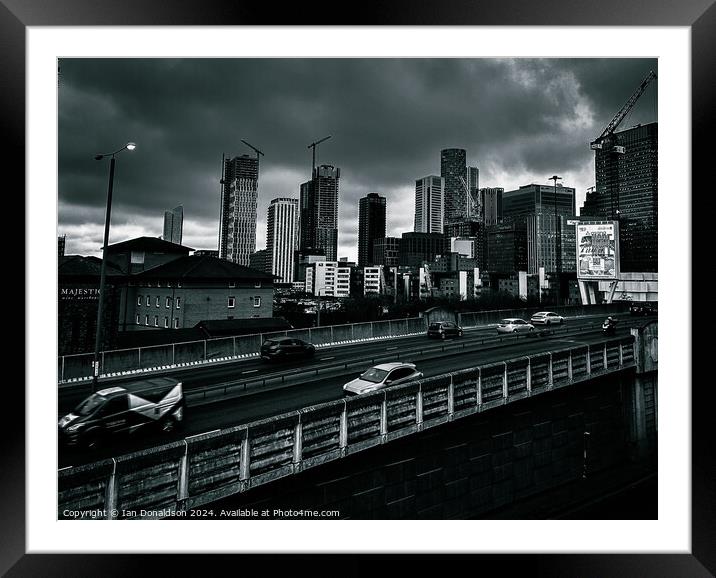 London Docklands Framed Mounted Print by Ian Donaldson