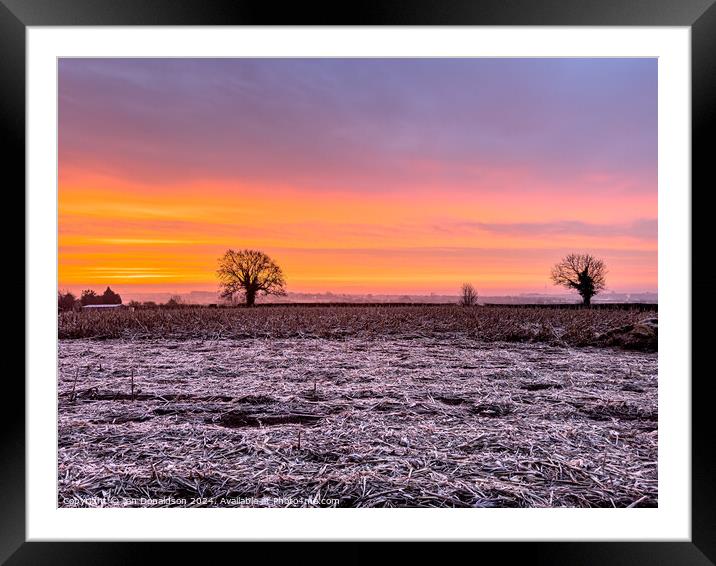 Shepherds Warning Framed Mounted Print by Ian Donaldson