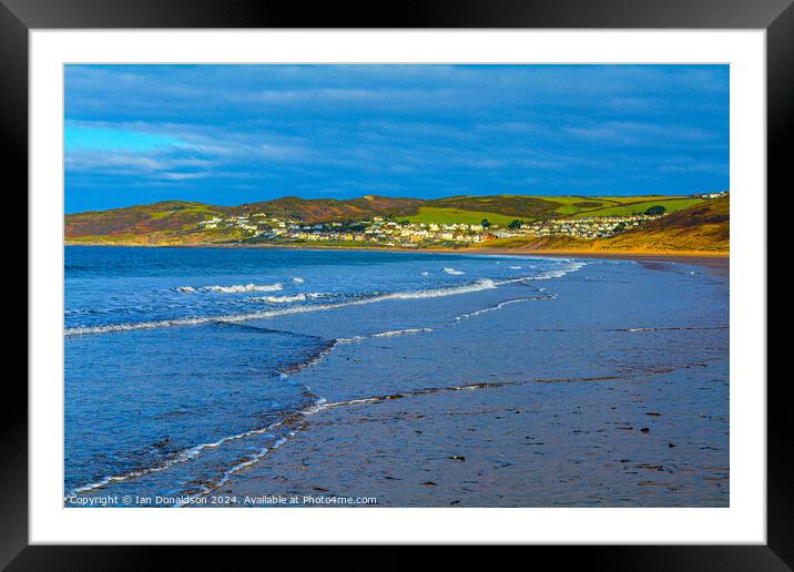 Woolacombe  Framed Mounted Print by Ian Donaldson