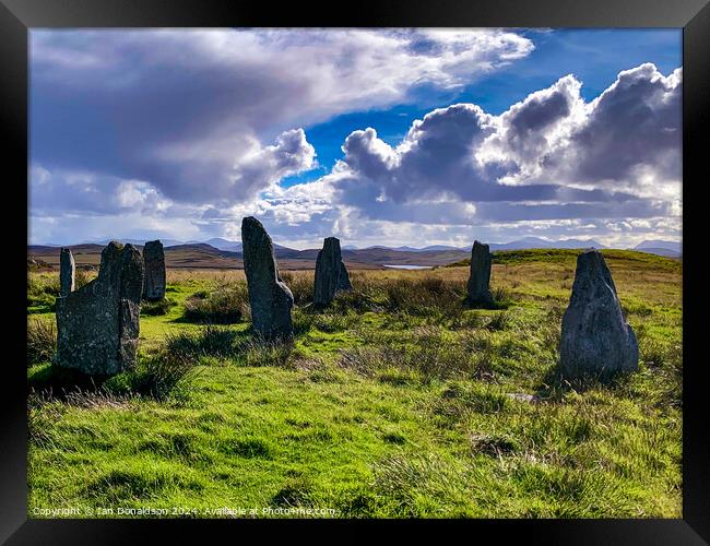 Callanish Stones Framed Print by Ian Donaldson