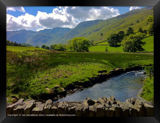 Summer in Cumbria Framed Print by Ian Donaldson