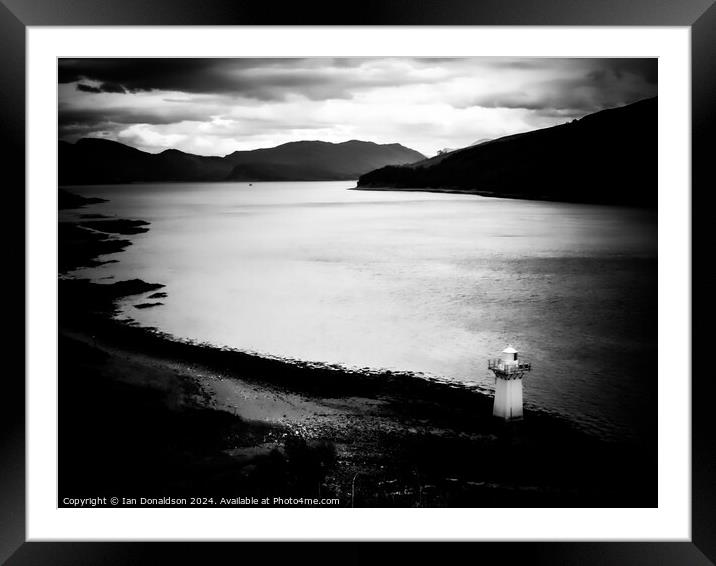 Lighthouse on Skye Framed Mounted Print by Ian Donaldson