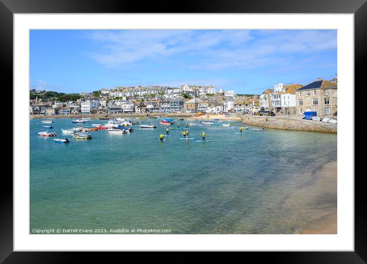 St Ives Leisure Framed Mounted Print by Darrell Evans