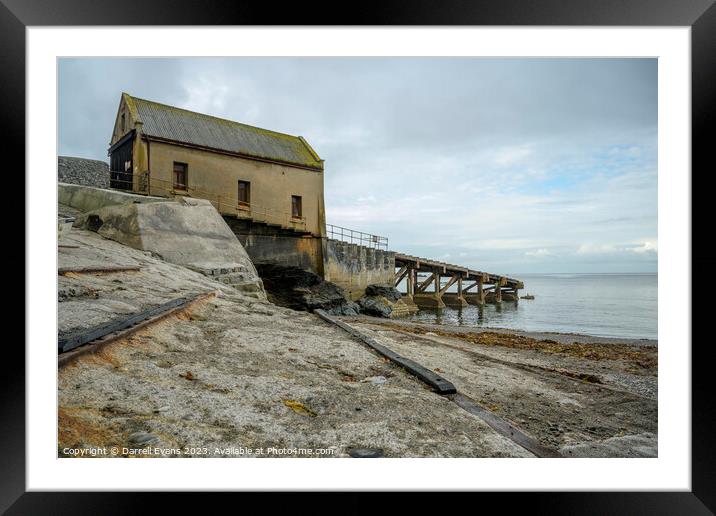 Lizard Point lifeboat station  Framed Mounted Print by Darrell Evans