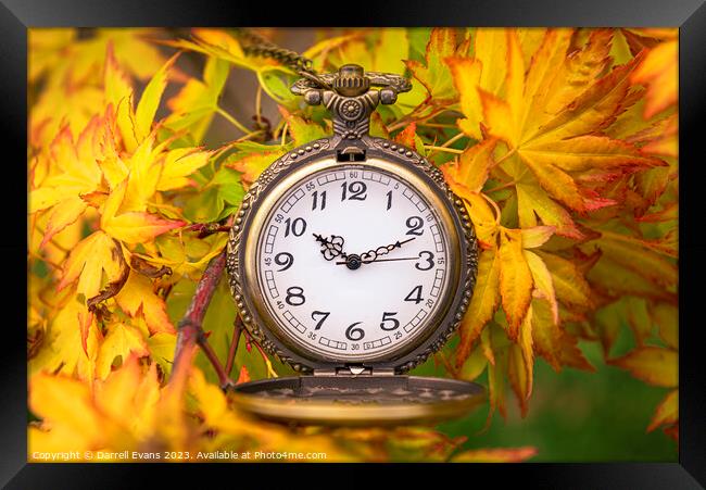 Autumn Time Framed Print by Darrell Evans