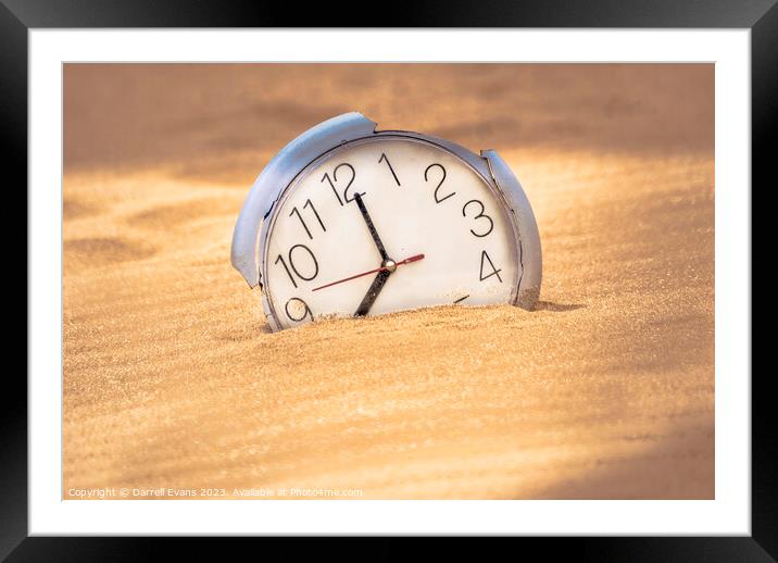 Sands of Time Framed Mounted Print by Darrell Evans
