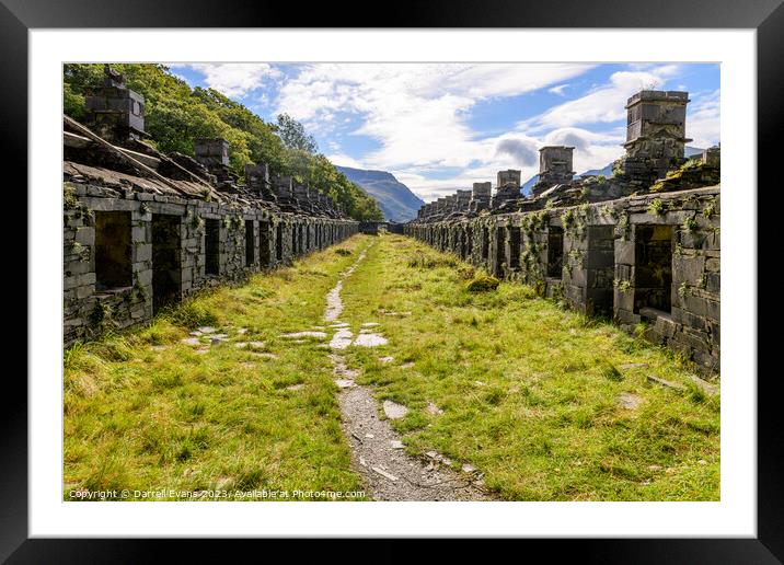 Quarry Houses Framed Mounted Print by Darrell Evans