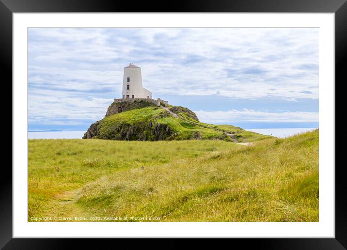 Path towards Tŵr Mawr Framed Mounted Print by Darrell Evans