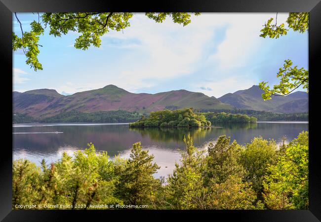 Derwntwater and Catbells Framed Print by Darrell Evans
