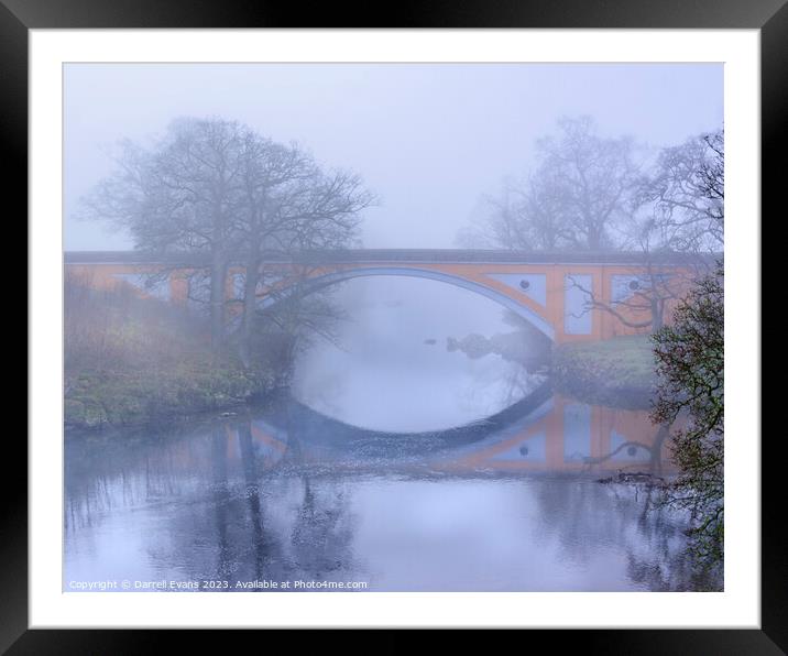 Lunn Bridge Framed Mounted Print by Darrell Evans