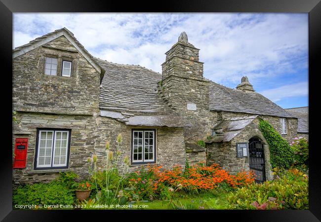 Tintagel Post Office  Framed Print by Darrell Evans