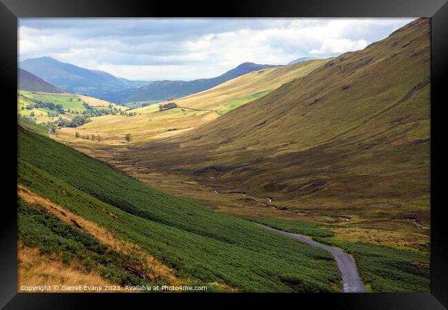 Newlands Pass Framed Print by Darrell Evans