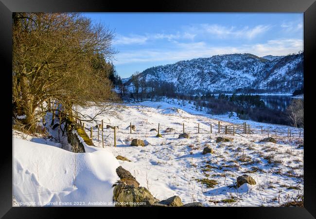 Winter at Thirlmere Framed Print by Darrell Evans