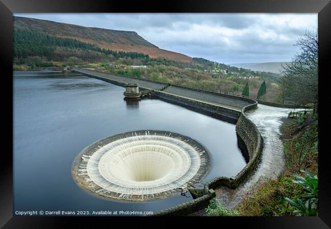 Ladybower Plughole Derwent Framed Print by Darrell Evans