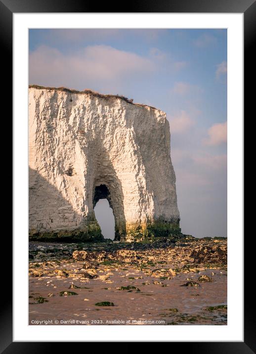 Chalk arch Framed Mounted Print by Darrell Evans
