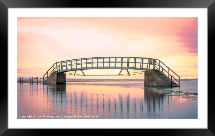 Bridge to Nowhere Framed Mounted Print by Darrell Evans