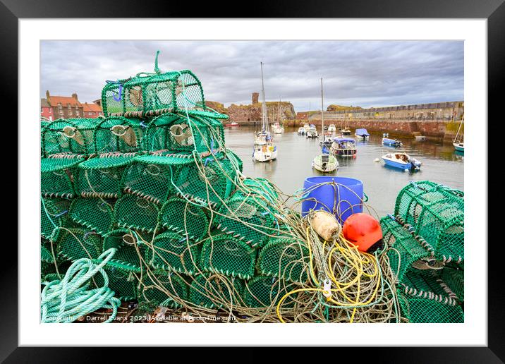 Dunbar Harbour Framed Mounted Print by Darrell Evans