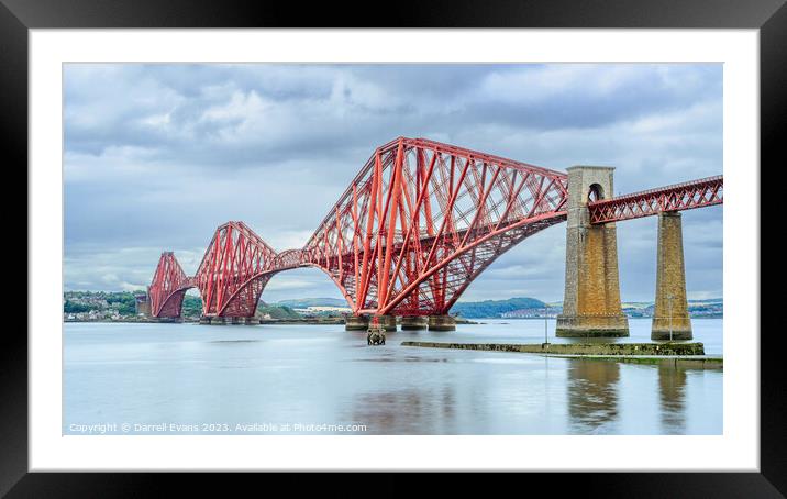The Forth Railway Bridge Framed Mounted Print by Darrell Evans
