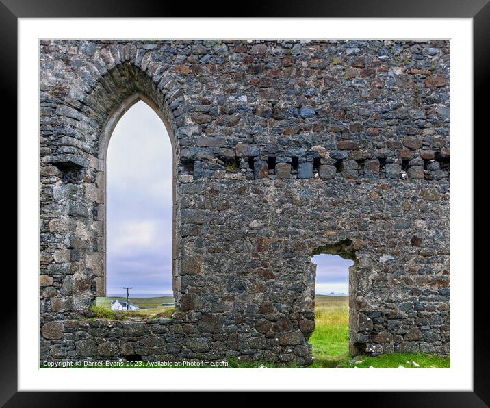 Building arch Framed Mounted Print by Darrell Evans