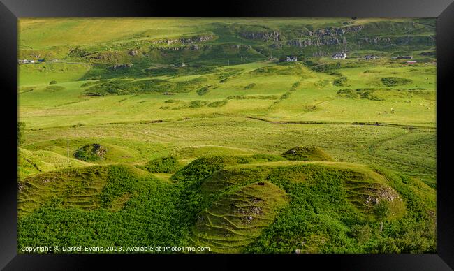 View from Fairy Glen Framed Print by Darrell Evans