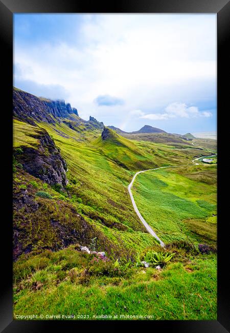 Quiraing Road Framed Print by Darrell Evans