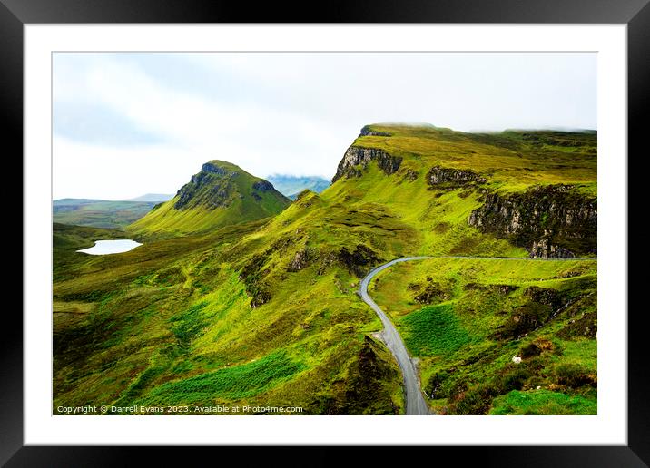 Quiraing and Loch Cleat Framed Mounted Print by Darrell Evans