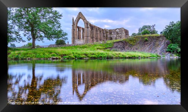 Riverside Priory Framed Print by Darrell Evans