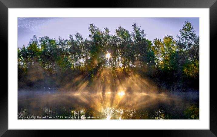 Sun Rise Framed Mounted Print by Darrell Evans