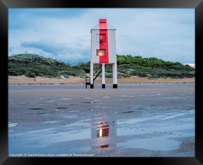 Burnham-On-Sea Lighthouse Framed Print by Darrell Evans