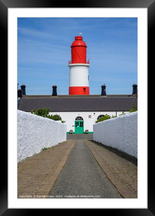 Souter Lighthouse Framed Mounted Print by Darrell Evans