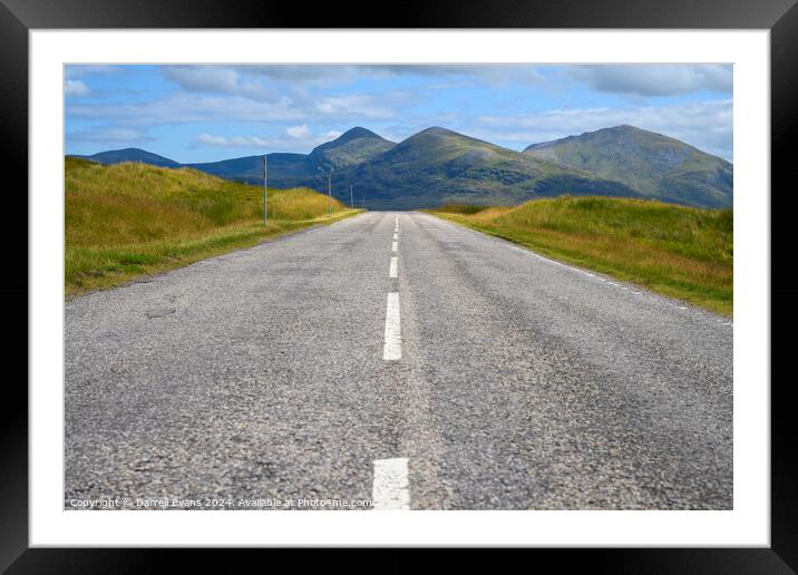 Road through the Highlands Framed Mounted Print by Darrell Evans