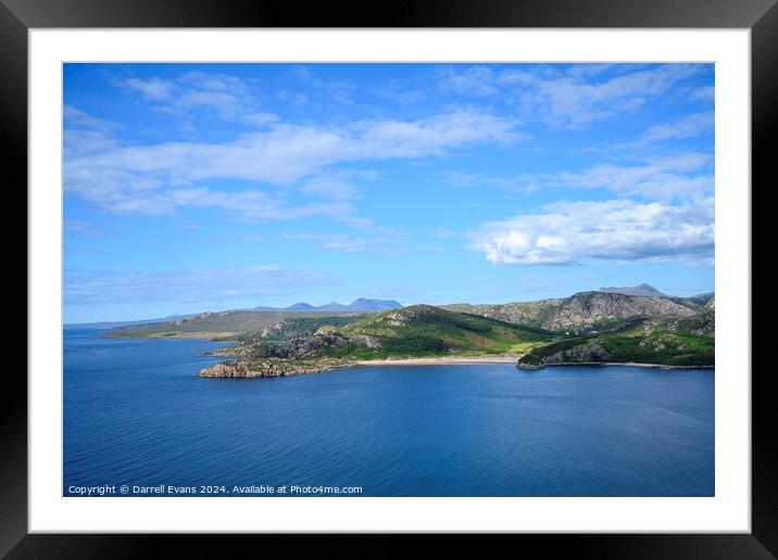 Gruinard Bay Framed Mounted Print by Darrell Evans