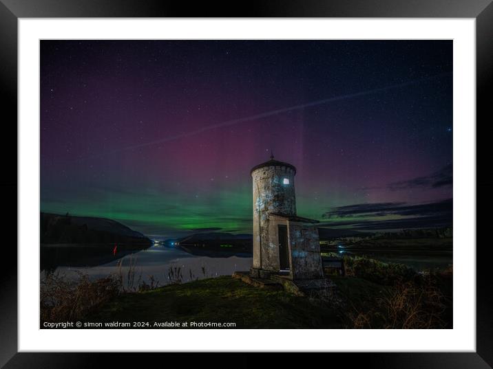 Loch Lochy  Light house Framed Mounted Print by simon waldram