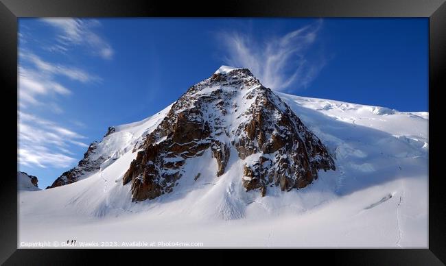 Mont Blanc du Tacul Framed Print by Geoff Weeks
