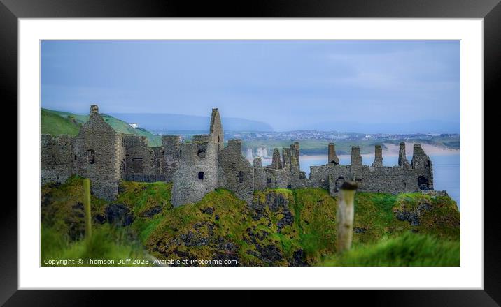 Dunluce Castle Framed Mounted Print by Thomson Duff