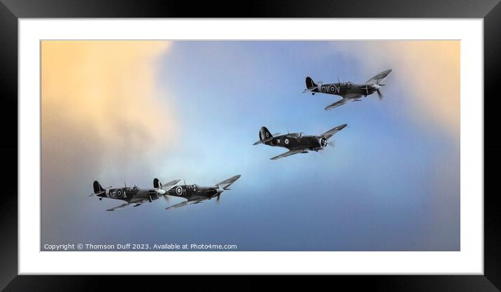 Wingman Framed Mounted Print by Thomson Duff