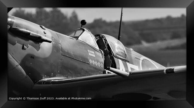 Supermarine Spitfire Vb AE-A Framed Print by Thomson Duff