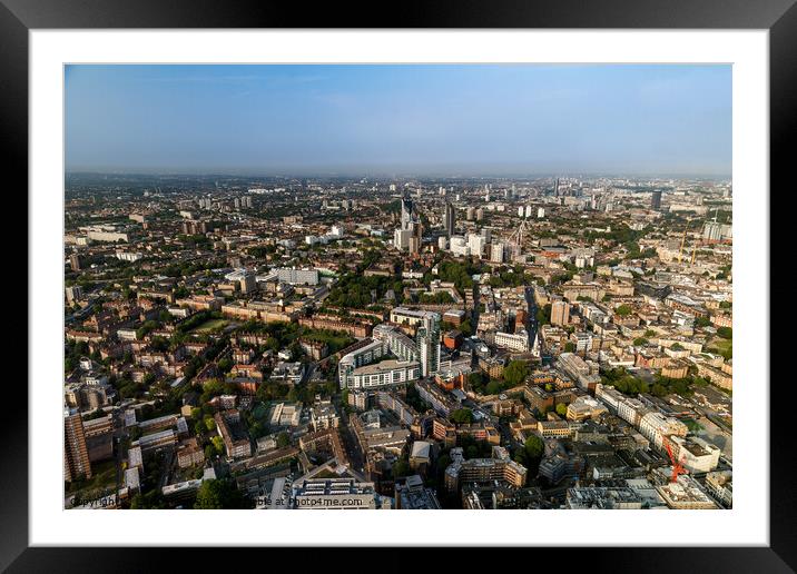 panorama of London from The Shard Framed Mounted Print by Chris Mann