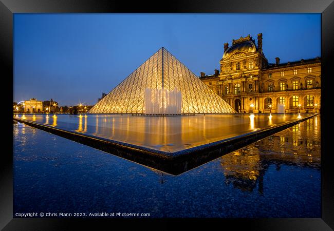 Blue and Gold - Louvre Museum Pyramid 