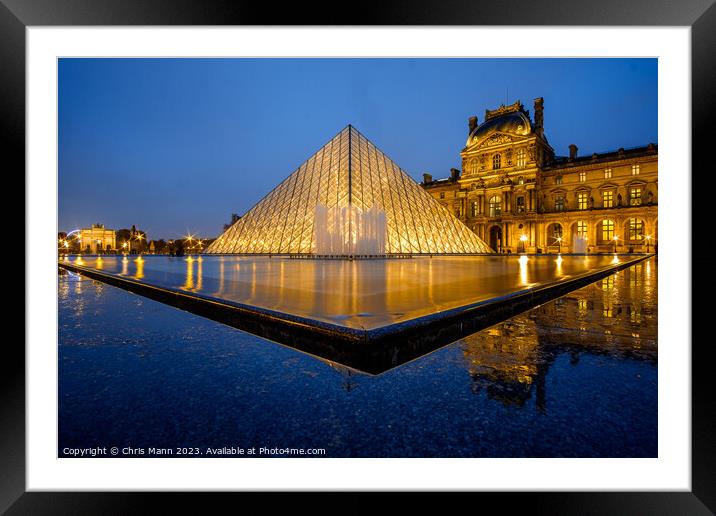Blue and Gold - Louvre Museum Pyramid 