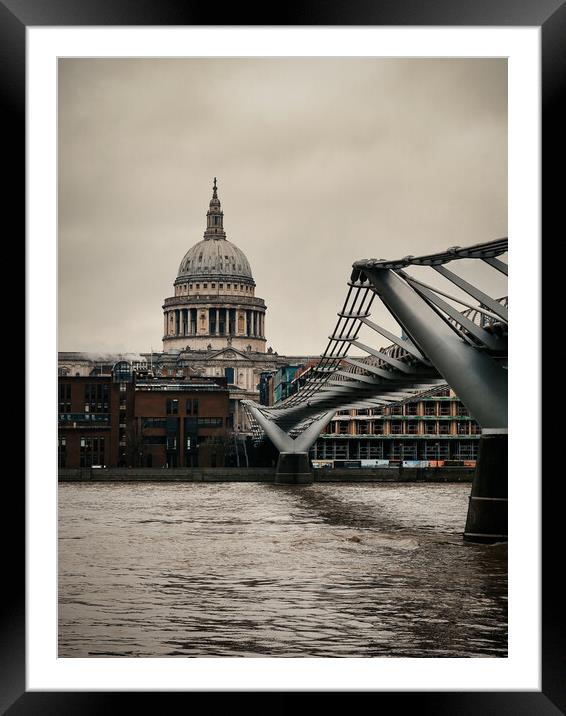Dome Across The River Framed Mounted Print by Martyn Large