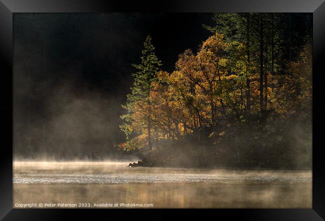 Loch Ard Autumn Framed Print by Peter Paterson