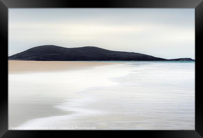 Luskentyre Beach Framed Print by Peter Paterson