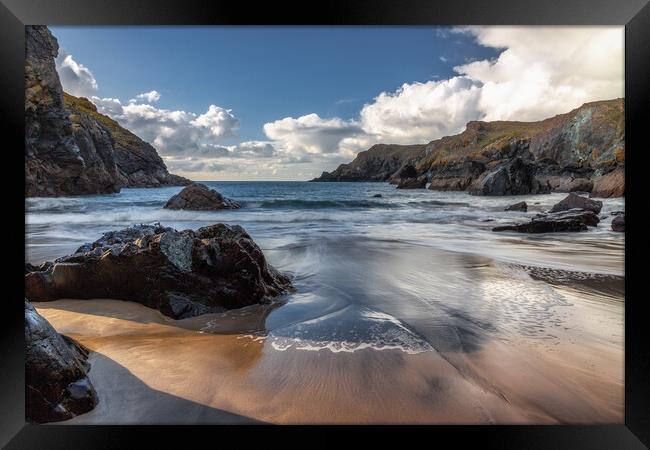 Majestic Blue Waters Framed Print by Matthew Grey