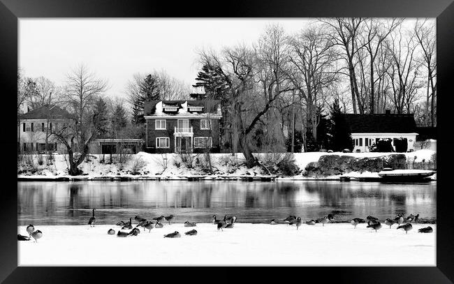 Magical Winter Wonderland in Chippawa Framed Print by Patricia Lee