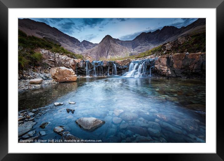 Blue Hour at the Fairy Pools, Isle of Skye Framed Mounted Print by Fraser Duff
