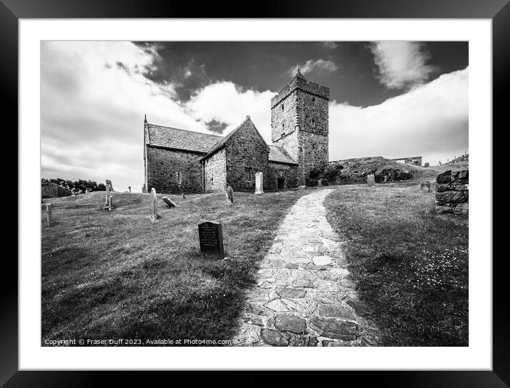 St Clement's Church, Rodel, Harris, Scotland Framed Mounted Print by Fraser Duff