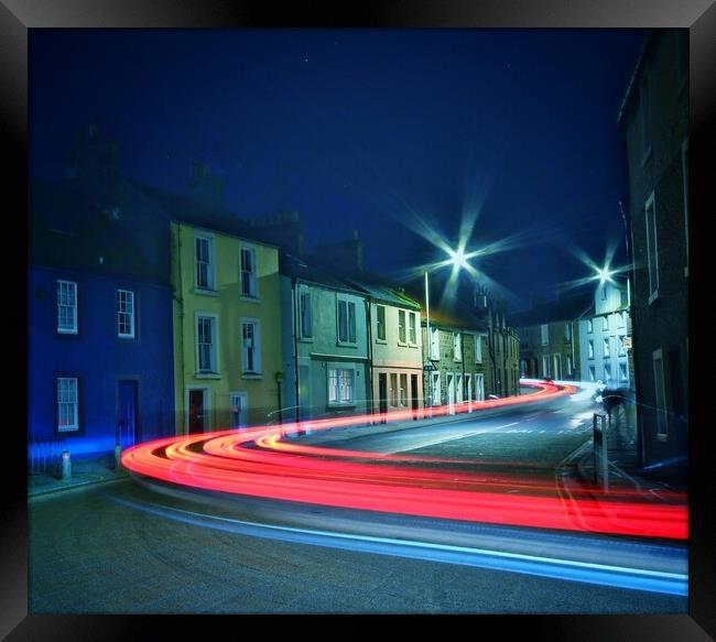 Anstruther After Dark Framed Print by Lowercase b Studio 